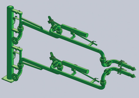 河南新鄉客戶定制采購的AL2543不銹鋼液氨鶴管已發往使用現場(1)