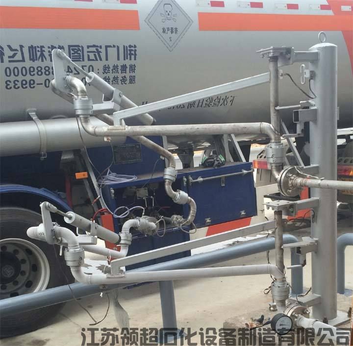 四川瀘州定制采購的一批AL2543型底部裝卸臂已發往使用現場(1)